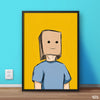 Man With Paper Bag On Its Head  | Fashion Poster Wall Art