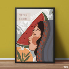 Palestine Will Be Free In Sha Allah (Single Panel) Islamic Wall Art