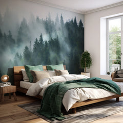 The Misty Forest | Nature Wallpaper Mural