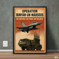 Pakistan Army Vintage Style Posters 2025 (6 Panel) Complete Wall Art Setup
