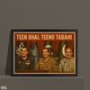 Teen Bhai Teeno Tabahi | Pak-Ind War 2025 | Army Poster Wall Art