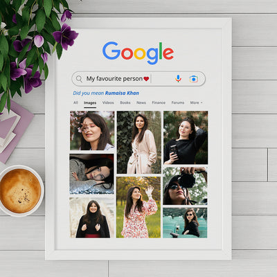 My Favourite Person Google Search Style with Pictures (Single Panel) | Customised Wall Art