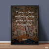 Your Were Born With Wings | Pearls of Rumi | Quotation Poster Wall Art