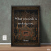 What You Seek Is Seeking You | Pearls of Rumi | Quotation Poster Wall Art