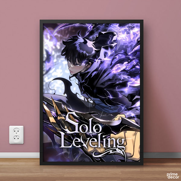 Sung Jinwoo In Action Solo Leveling | Anime Poster Wall Art