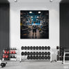 Backview of A Fitness Freak In Gym (Single Panel) Gym Wall Art