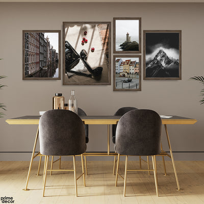 World's Aesthetic Views Artwork (5 Panel) Travel Wall Art