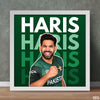 Pakistan Cricket Team with Typography Background (6 Panel) Sports Wall Art