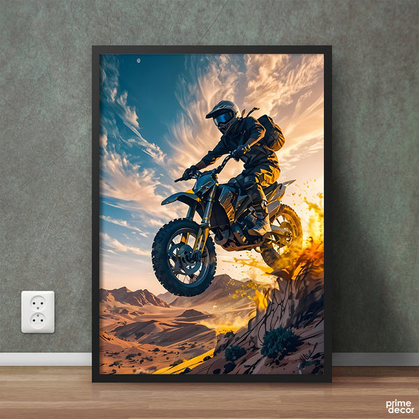 Mountain Bike In The Desert Poster Wall Art