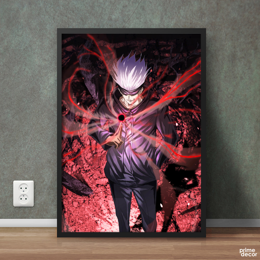 Juryoku Energy Satoru Gojo Jujutsu Kaisen | Anime Wall Art On Sale - Prime Décor
