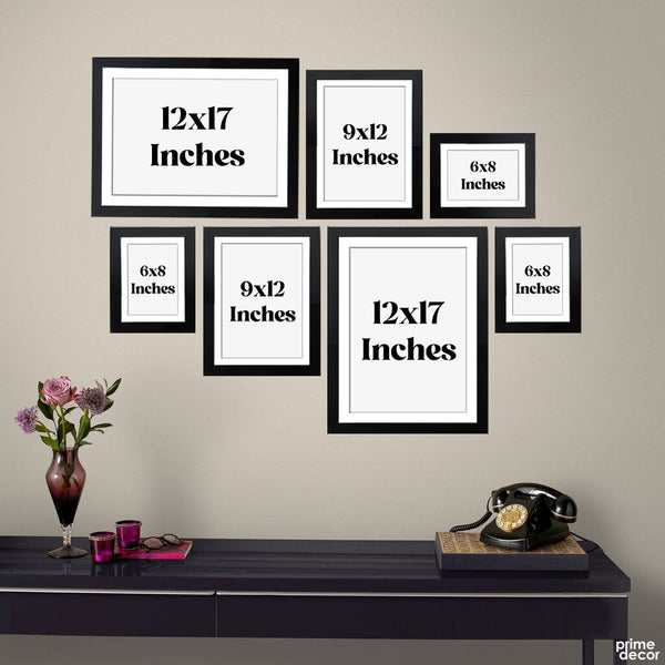 Aesthetic Black & White Vintage Art Collection (7 Panel) Classic Wall Art