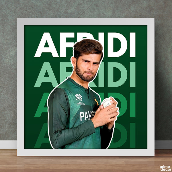 Pakistan Cricket Team with Typography Background (6 Panel) Sports Wall Art