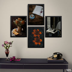 Abstract Aesthetic Artwork For Home (4 Panels) Abstract Wall Art