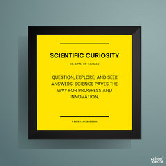 Pakistani Wisdom Quotes Black & Yellow (9 Panel) Motivational Wall Art - Prime Décor