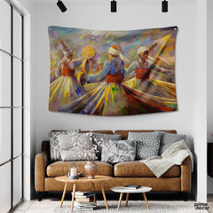Spiritual Dancers | Sufism Tapestry - Prime Décor