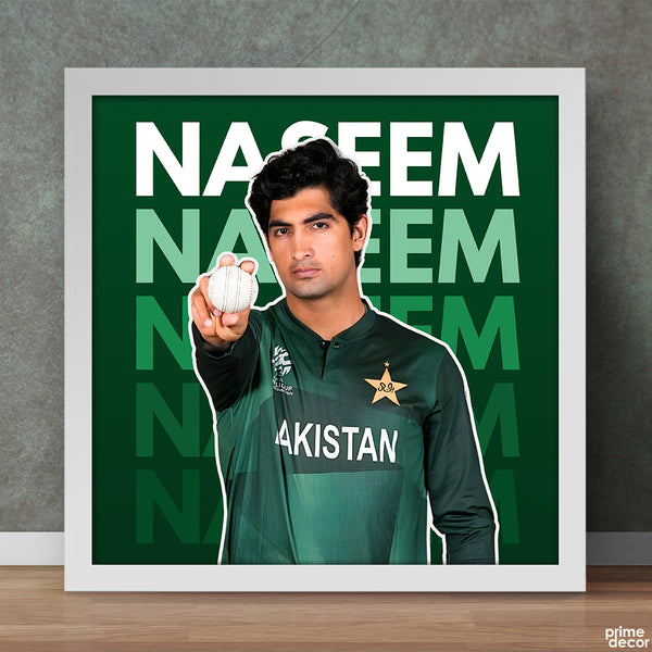 Pakistan Cricket Team with Typography Background (6 Panel) Sports Wall Art