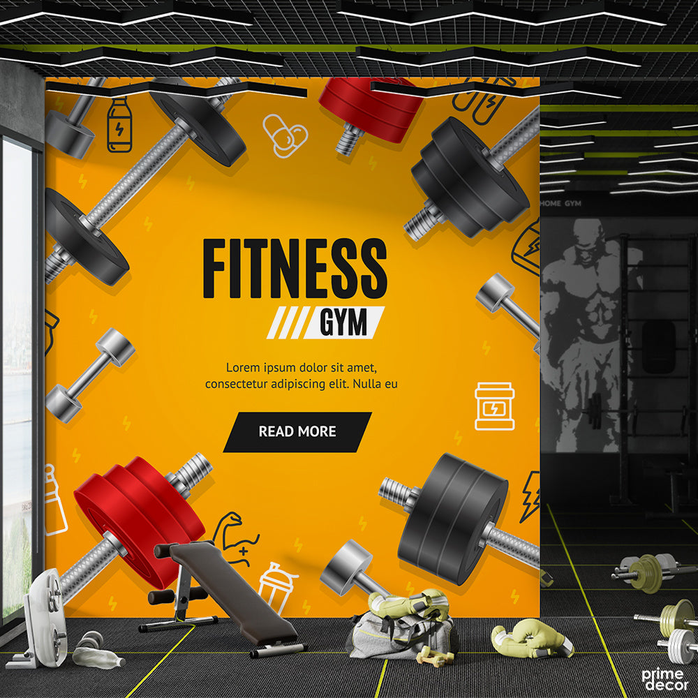 Fitness Gym Workout | Gym Wallpaper Mural - Prime Décor