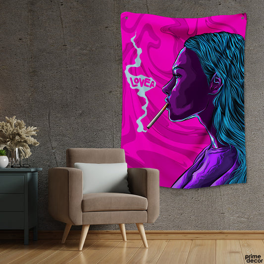 Trippy Psychedelic Colorful Art | Game Tapestry - Prime Décor