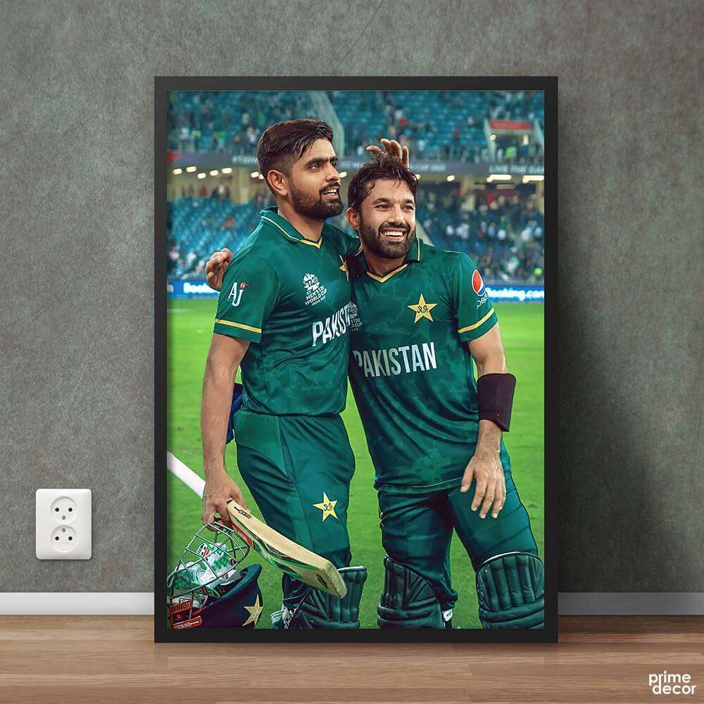 Babar & Rizwan T20 World Cup | Cricket Wall Art On Sale - Prime Décor