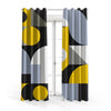 Geometric Circle In Scandinavian Style | Abstract Curtains #101 - Prime Décor