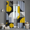 Geometric Circle In Scandinavian Style | Abstract Curtains #101 - Prime Décor