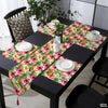Pink Flamingos With Pineapples & Hibiscus Flowers | Table Runner and Placemat Set