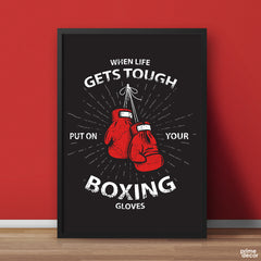 Put On Your Boxing Gloves | Motivational Wall Art - Prime Décor