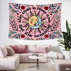 Stay Close To Those Who Feel Like Sunshine | Motivational Tapestry - Prime Décor