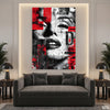 Glamour In Abstract Red