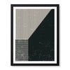 Beautiful Black Linear Design Over Black Background | Abstract Office Artwork #00112