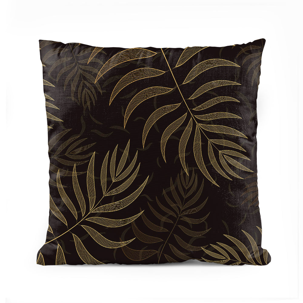Tropical Gold Exotic Leaves | Nordic Cushion #118 - Prime Décor