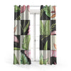 Hand Painted Tropical Square Pattern | Nordic Curtains #119