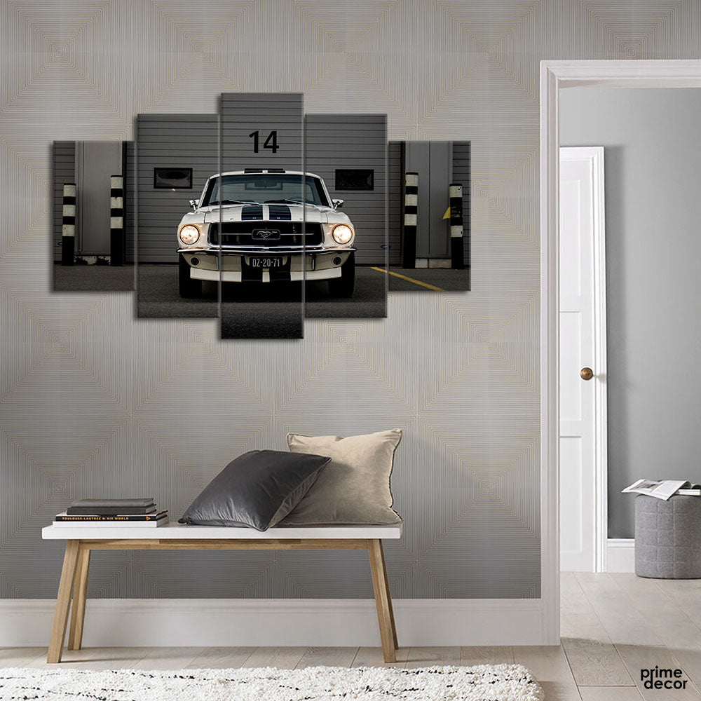 Mercedes Benz Coupe Vintage Edition (5 Panel) Car Painting Wall Art - Prime Décor