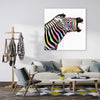 Abstract Zebra Illustration (Square Panel) Animal Wall Art