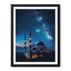 Beautiful Mosque In A Starry Night View | Abstract Islamic Artwork #00123