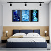 Sapphire Themed Flowers & Boxes (3 Panel) Nordic Wall Art