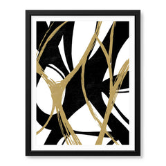 Black & Brown Abstract Design Over White Background | Abstract Office Artwork #00133 - Prime Décor