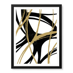 Black & Brown Abstract Design Over White Background | Abstract Office Artwork #00135 - Prime Décor