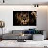 African Wild Lion (3 Panel) Nature Wall Art