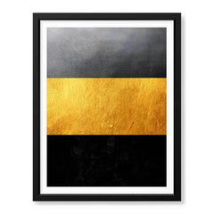 Black Gold & Grey Abstract Design | Abstract Office Artwork #00138 - Prime Décor