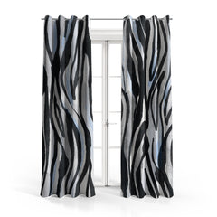 Painted Zebra Pattern | Abstract Curtains #140 - Prime Décor
