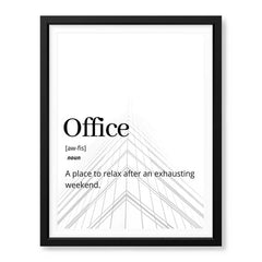 Office Motivational Quote Over White Background | Abstract Motivational Artwork #00141 - Prime Décor