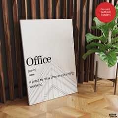 Office Motivational Quote Over White Background | Abstract Motivational Artwork #00141 - Prime Décor