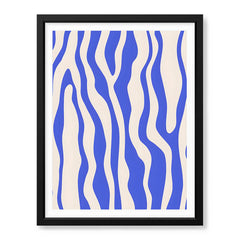 Tealish Blue Abstract Design Over Beige Background | Abstract Office Artwork #00144 - Prime Décor