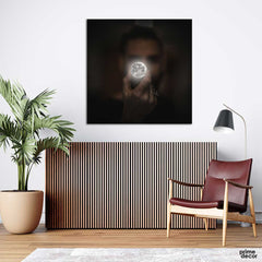 Moon Crystal Ball (Square Panel) Wall Art - Prime Décor