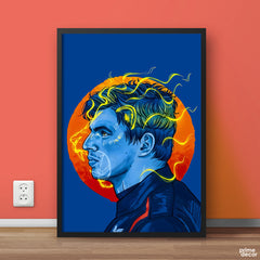 Max Verstappen Seeking Victory  | Figure Poster Wall Art