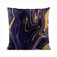 Purple Haze & Gold Marble | Abstract Cushion #150 - Prime Décor