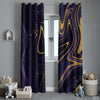 Purple Haze & Gold Marble | Abstract Curtains #150