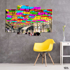 Village Royal Paris (4 Panel) Travel Wall Art - Prime Décor