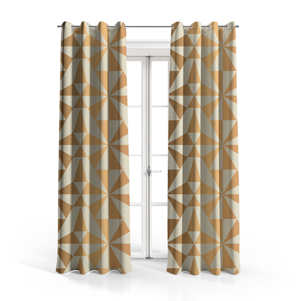 Geometric Linear Pattern | Abstract Curtains #157 - Prime Décor